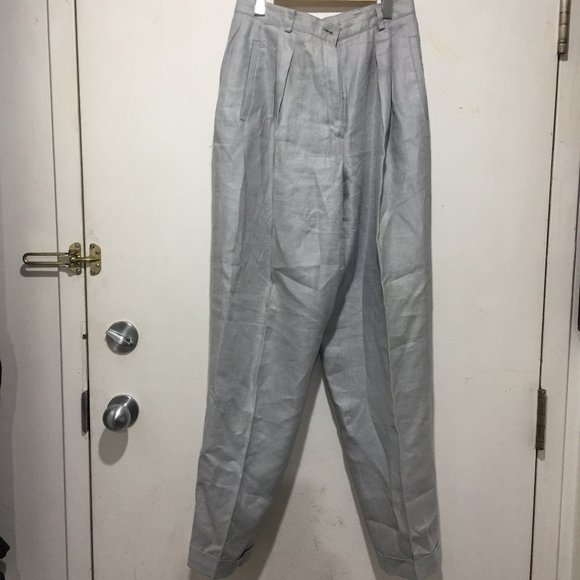 LIZ CLAIBORNE LINEN PANTS SIZE 10 - Picture 5 of 8